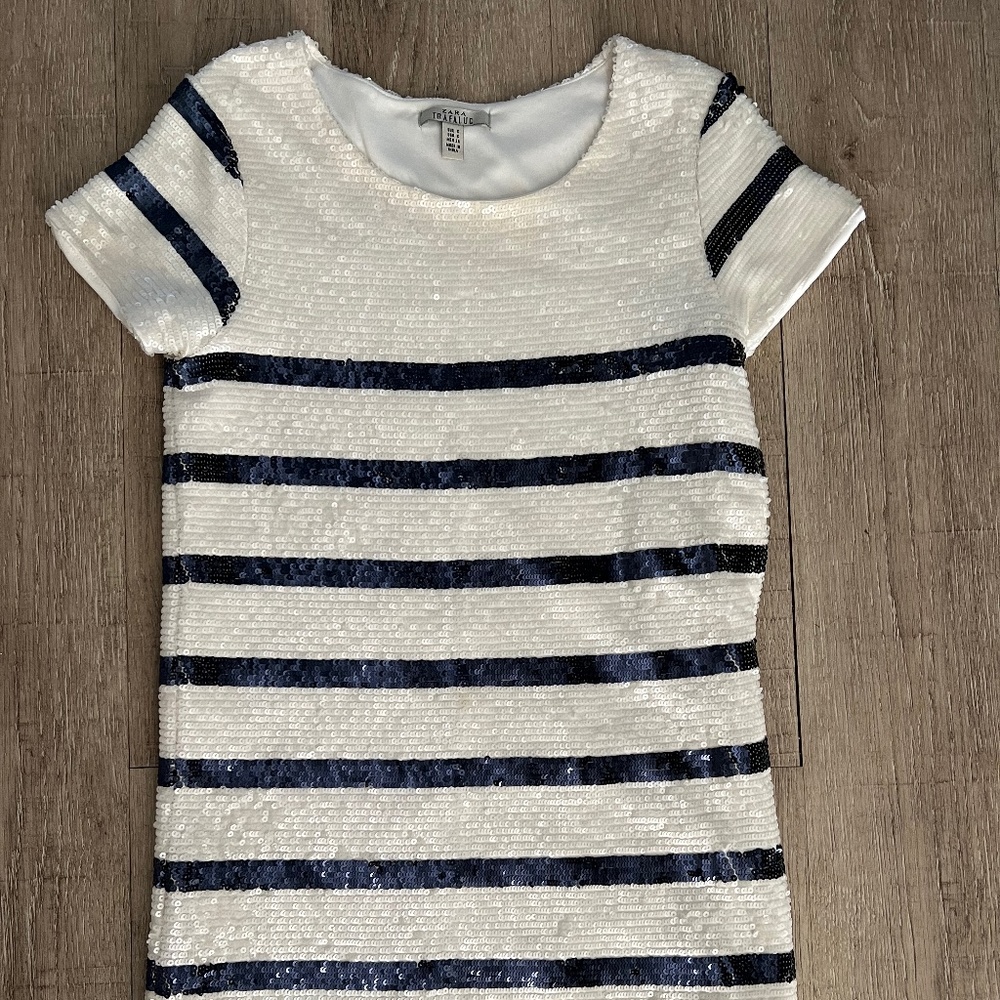 NWOT Zara White and blue dress